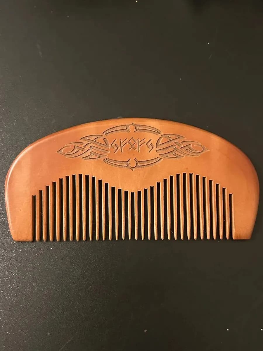 Расческа руническая "Денежное дерево", персиковое дерево, 2