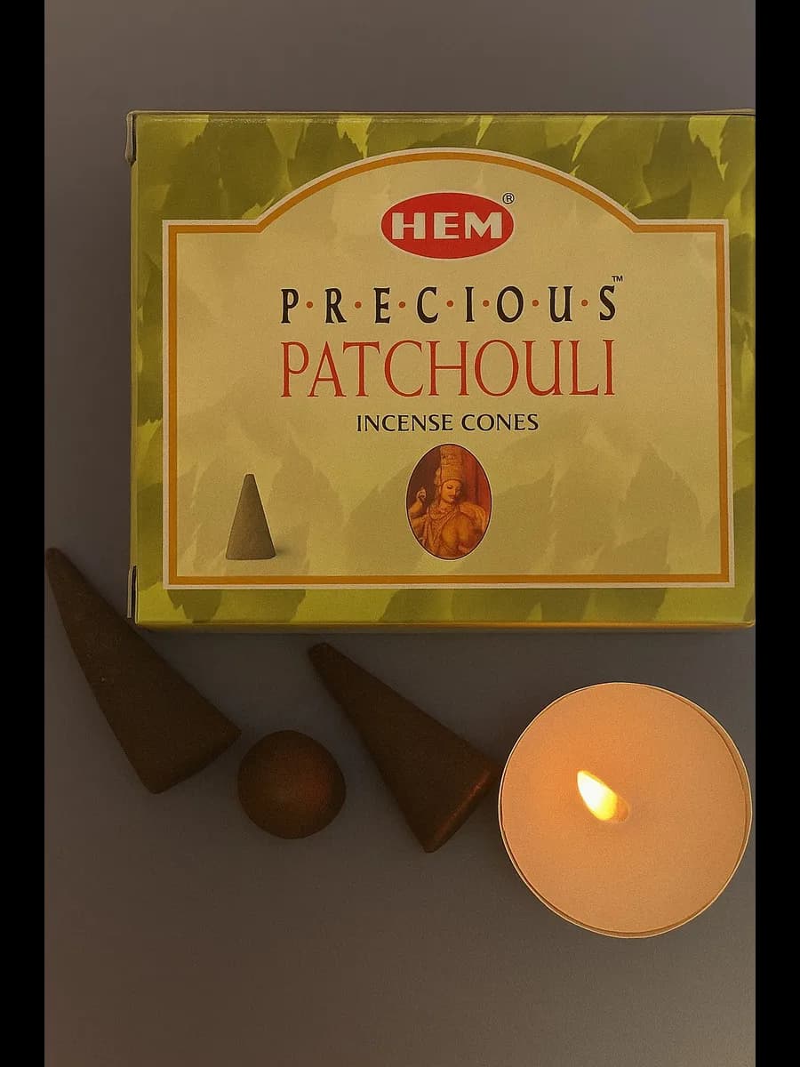Благовония дымящиеся конусы "Драгоценный пачули" 10 шт/упак