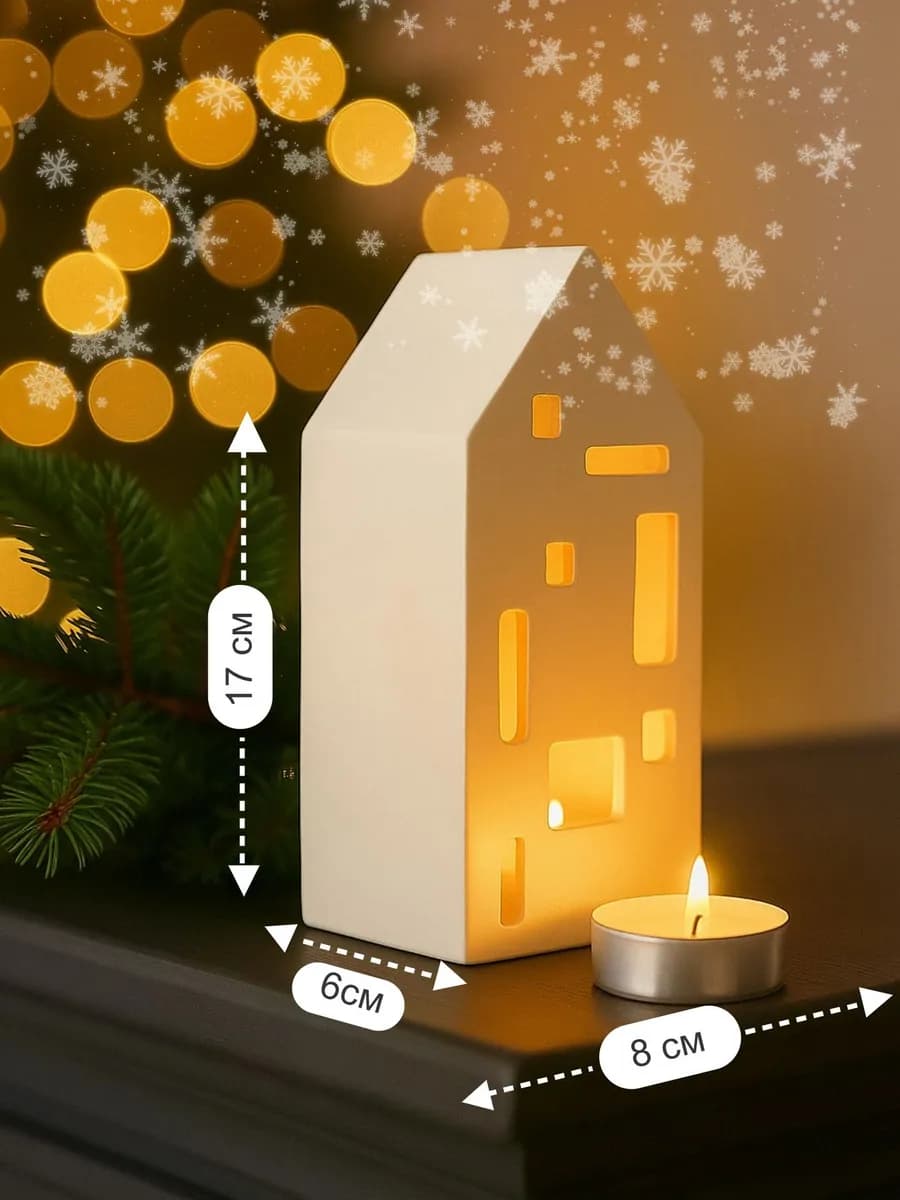 Подсвечник интерьерный Домик 2