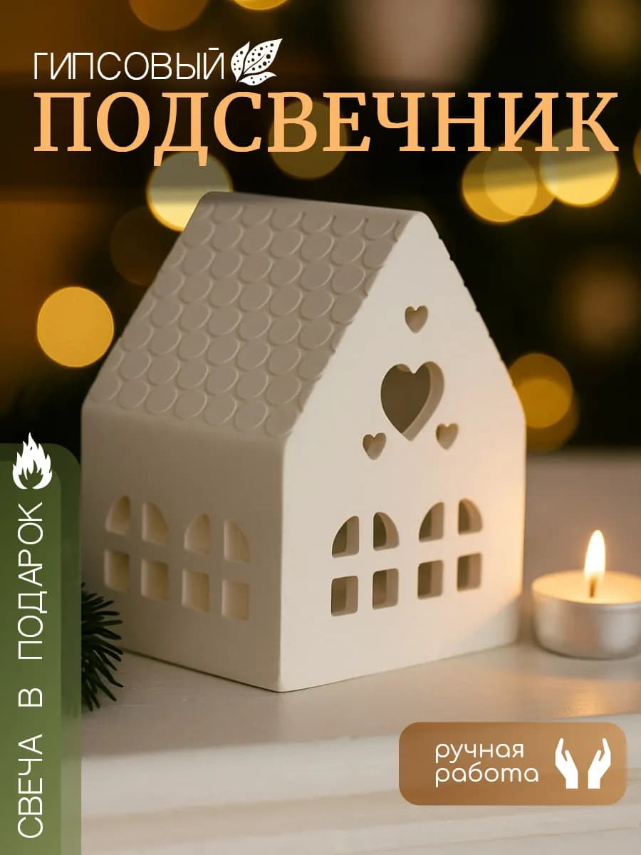 Подсвечник интерьерный Домик