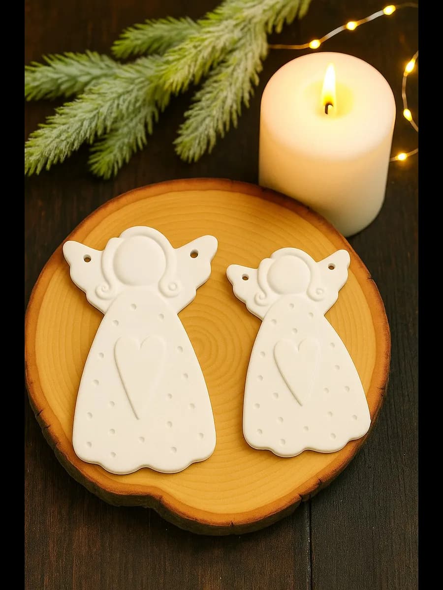 Набор фигурок ангелов гипсовых 3