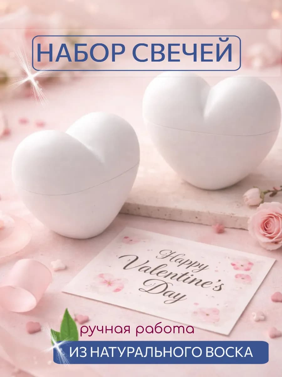 Набор свечей Сердца