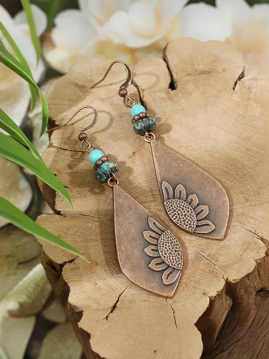 Этно серьги в стиле бохо