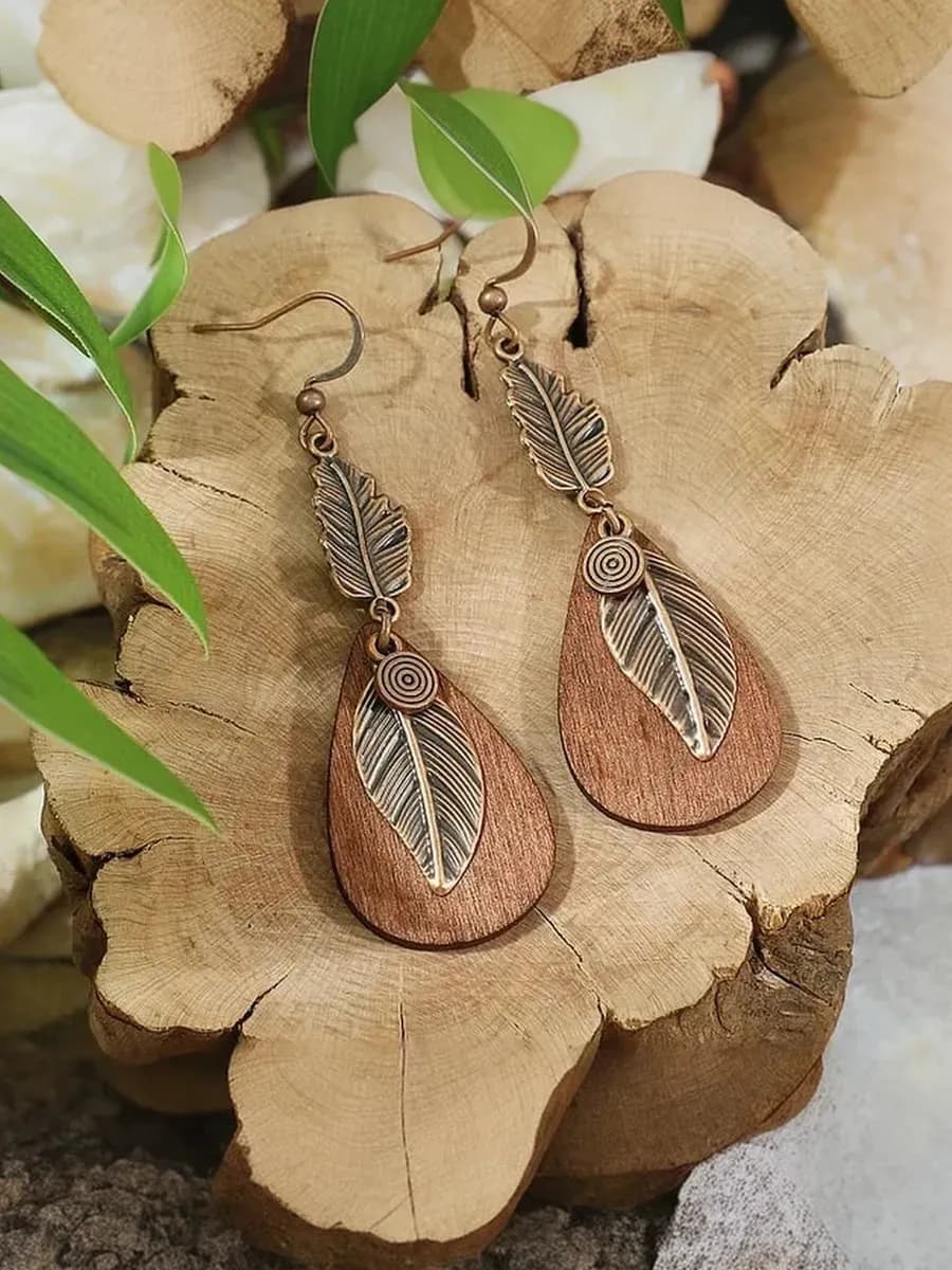 Этно серьги в стиле бохо