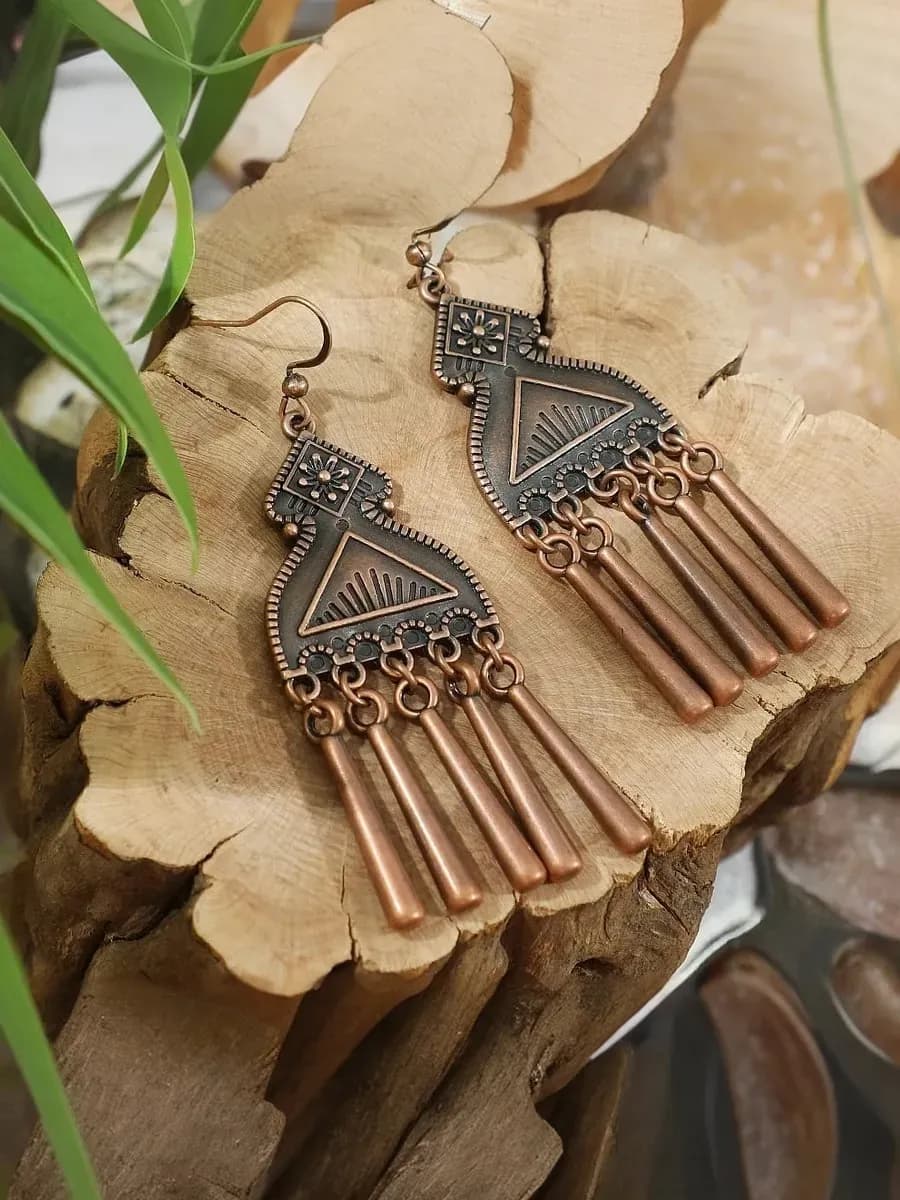 Этно серьги в стиле бохо