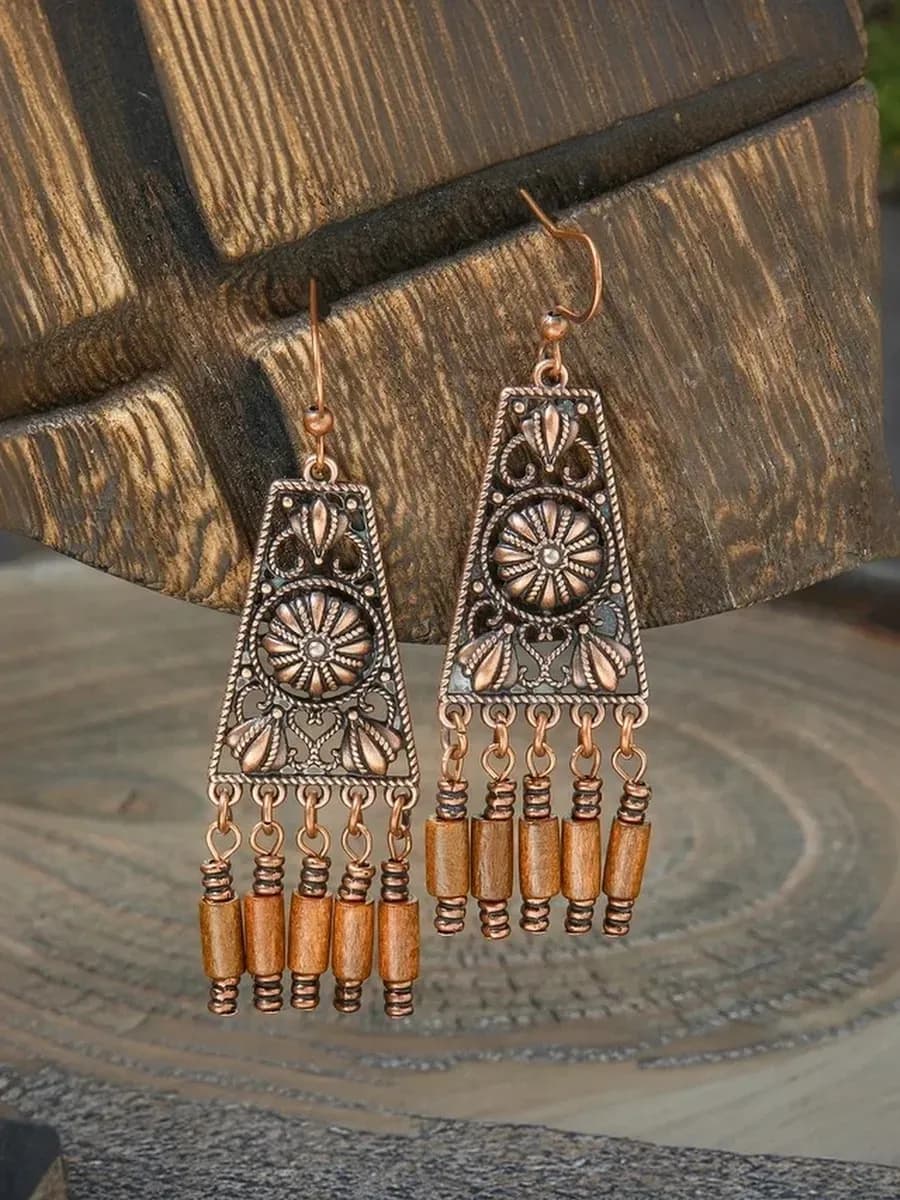 Этно серьги в стиле бохо