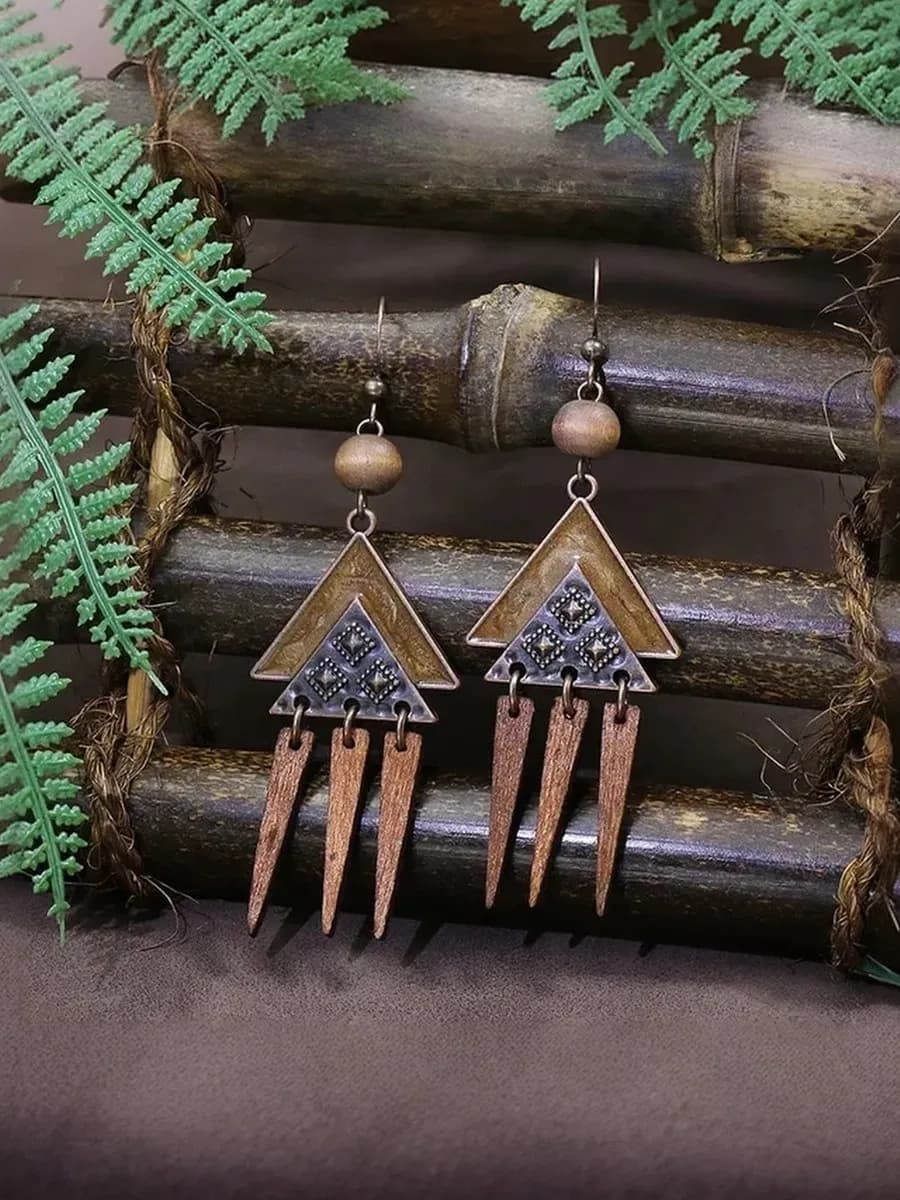 Этно серьги в стиле бохо