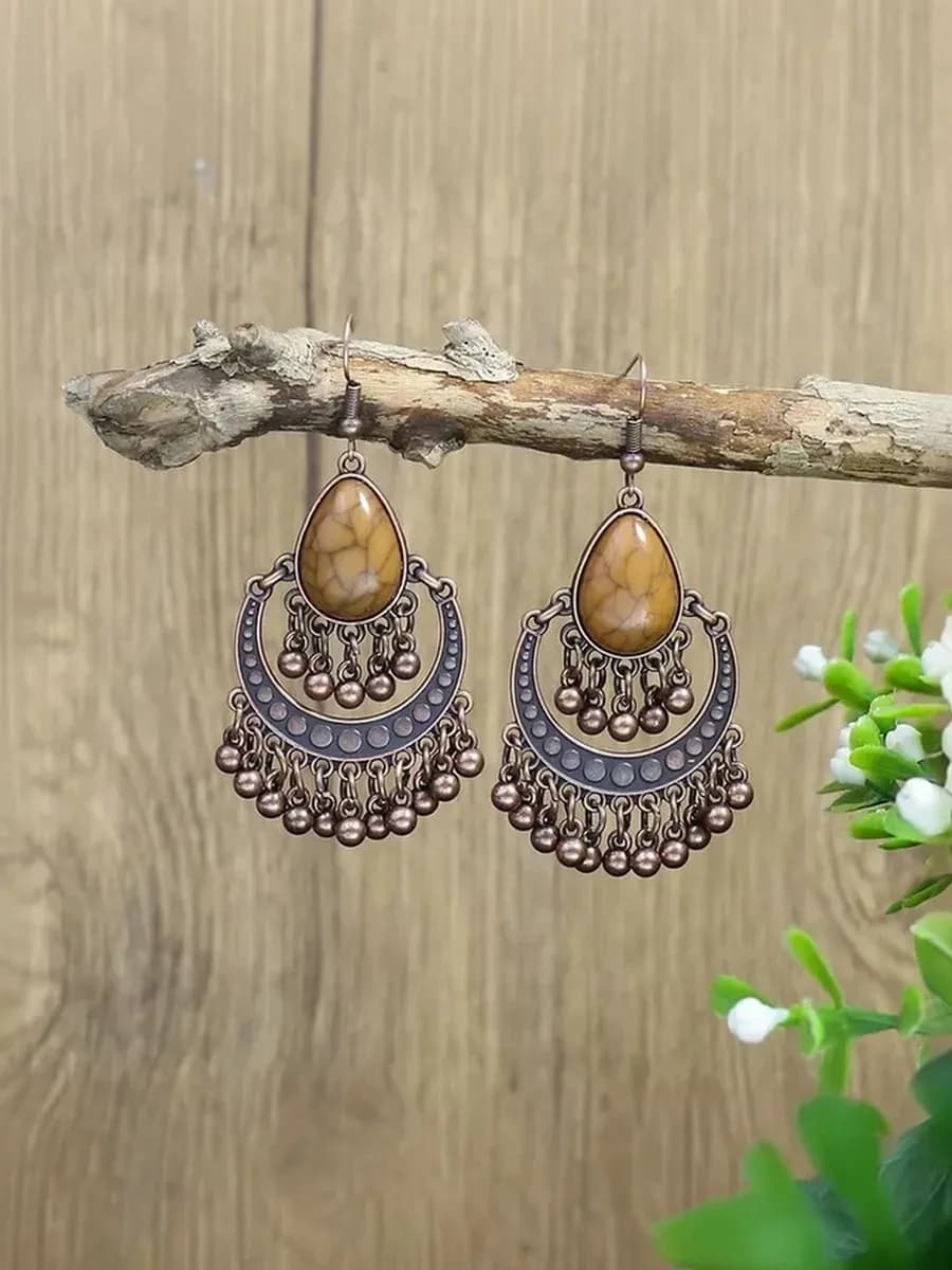 Этно серьги в стиле бохо