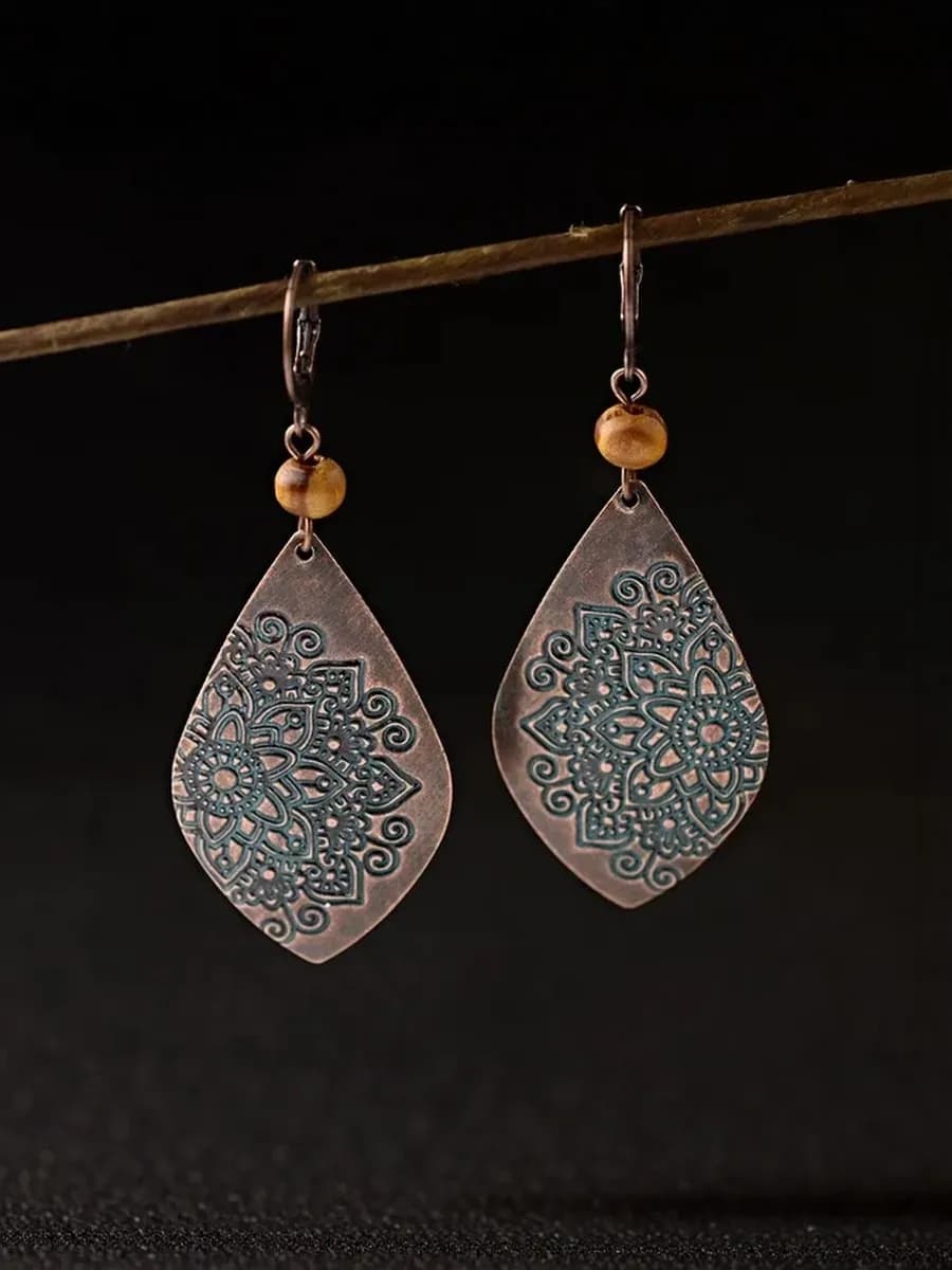 Этно серьги в стиле бохо