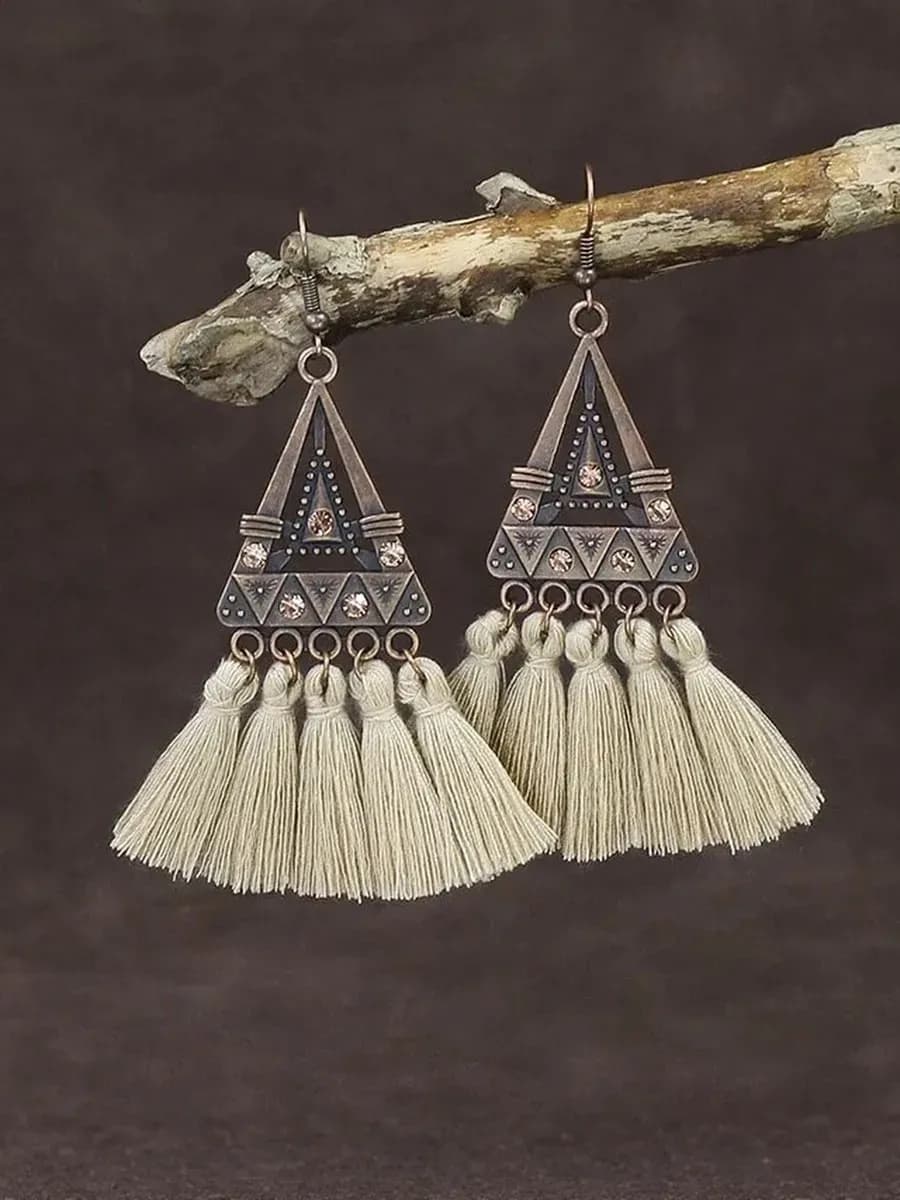 Этно серьги в стиле бохо