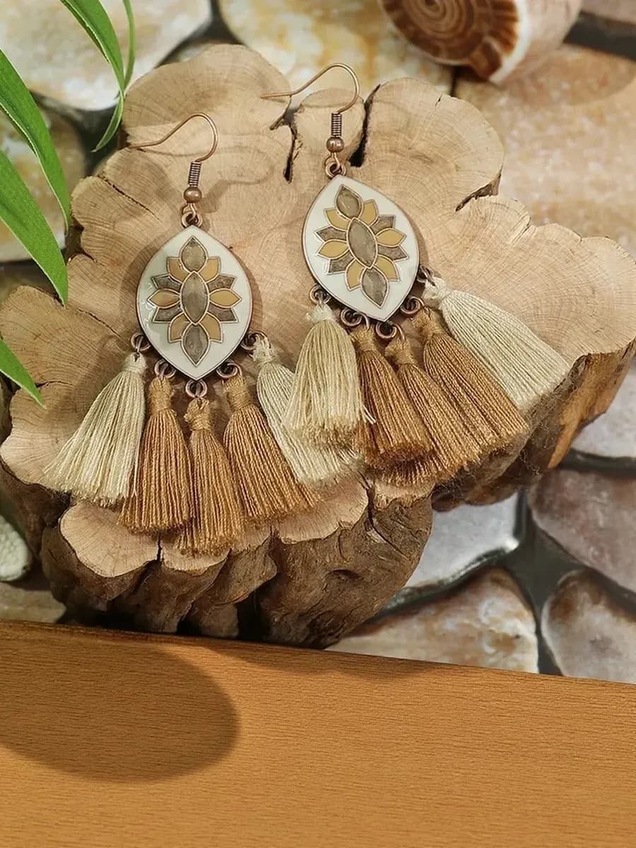 Этно серьги в стиле бохо