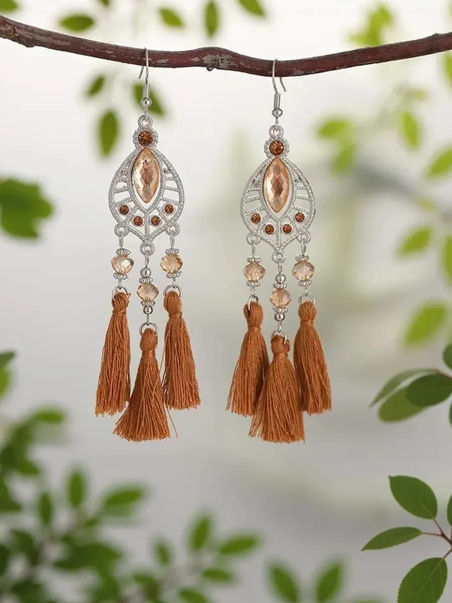 Этно серьги в стиле бохо