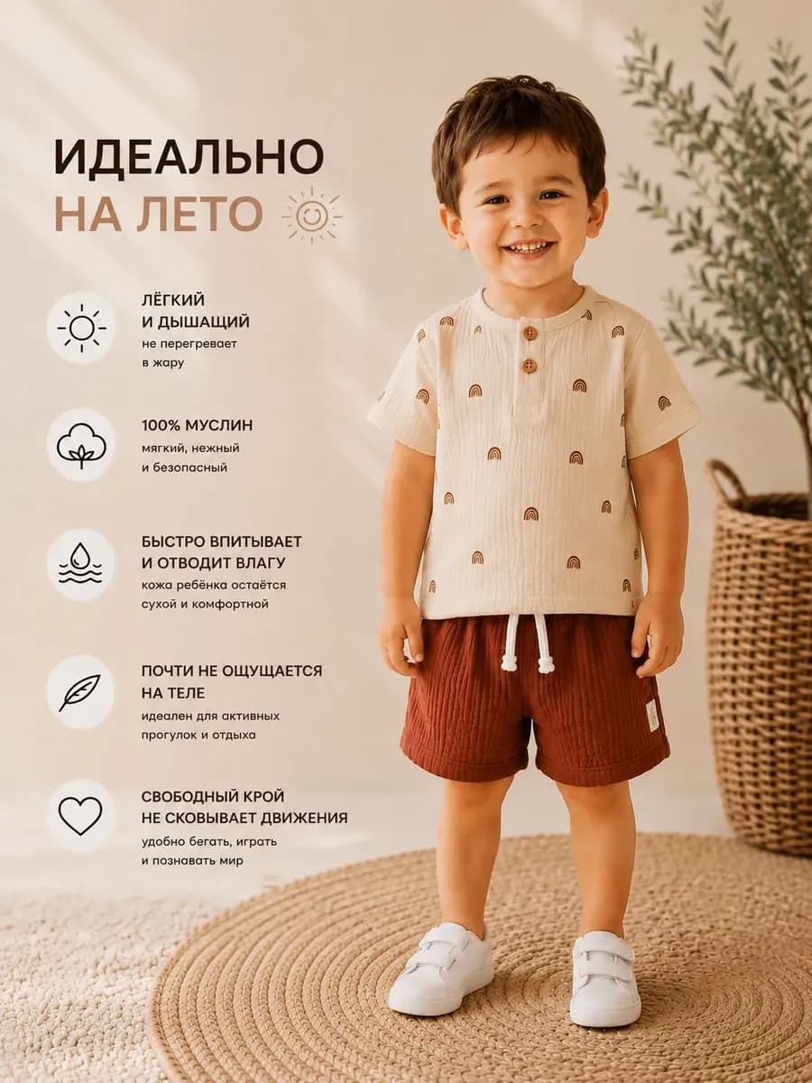 Костюм муслиновый детский * 86 3